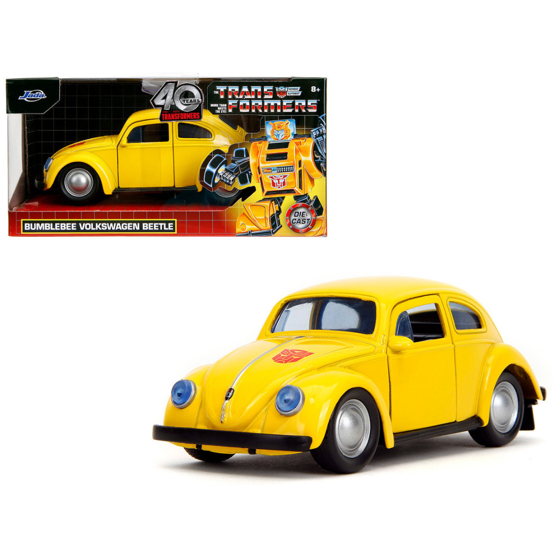 Volkswagen Beetle "Bumblebee" Yellow "Transformers" "Hollywood Rides" Series 1/32 Diecast Model Car