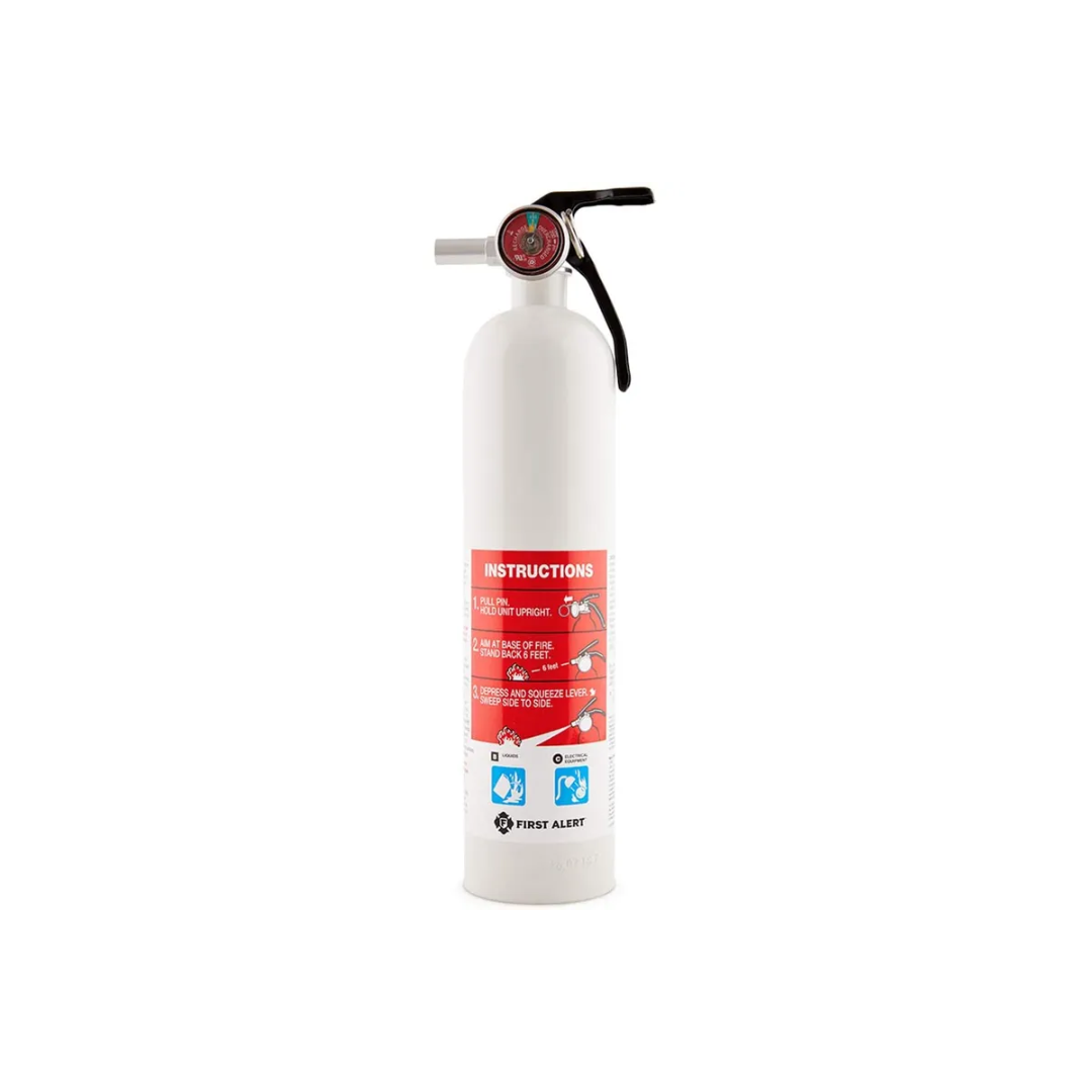 White First Alert Vehicle Fire Extinguisher - CA