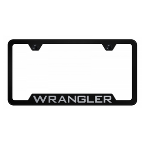 Wrangler Cut-Out Frame - Laser Etched Black