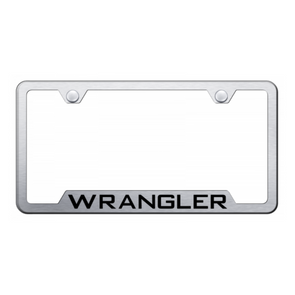 Wrangler Cut-Out Frame - Laser Etched Brushed