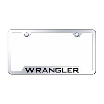 Wrangler Cut-Out Frame - Laser Etched Mirrored