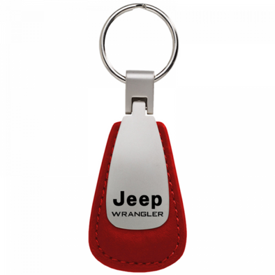 wrangler-leather-teardrop-key-fob-red-34877-classic-auto-store-online