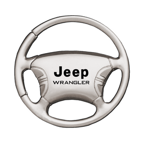 Wrangler Steering Wheel Key Fob in Silver
