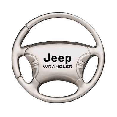 Wrangler Steering Wheel Key Fob in Silver