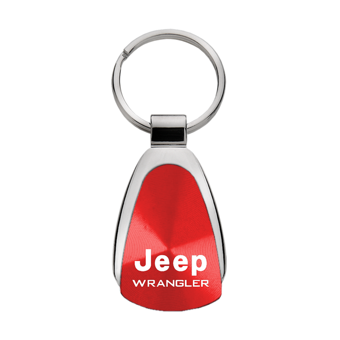 Wrangler Teardrop Key Fob in Red | Classic Auto Store Online