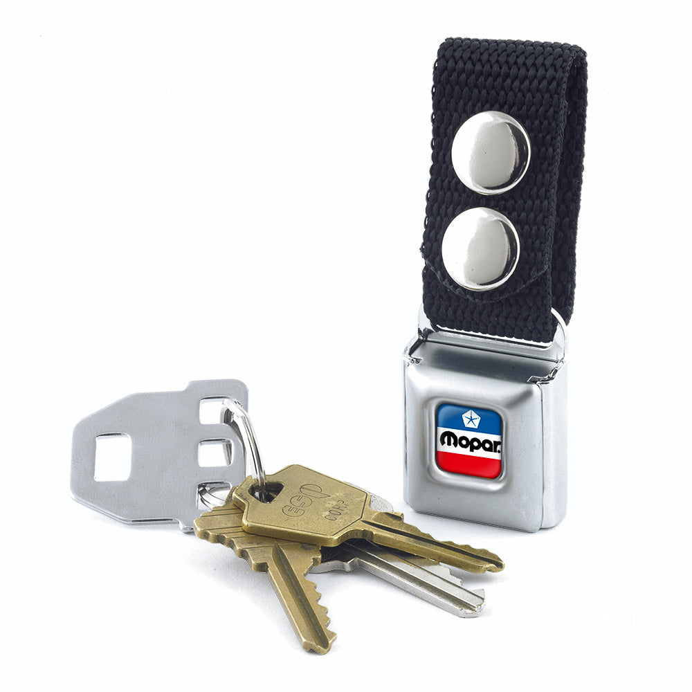 Mopar Chrysler Red White & Blue Logo Keychain