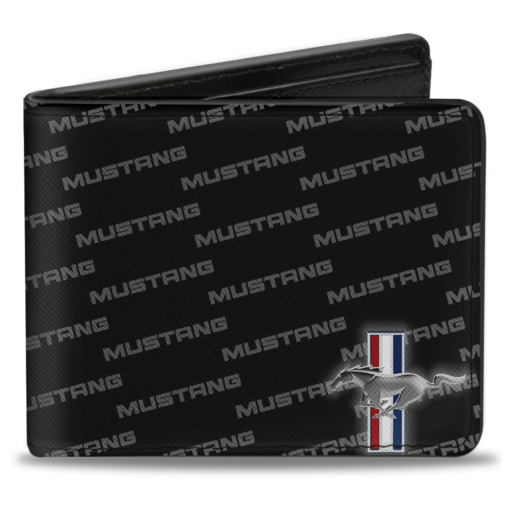 Ford Mustang Tri Bar Logo Bi-Fold Wallet