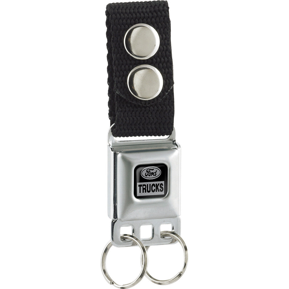 Ford Trucks Black & Silver Keychain