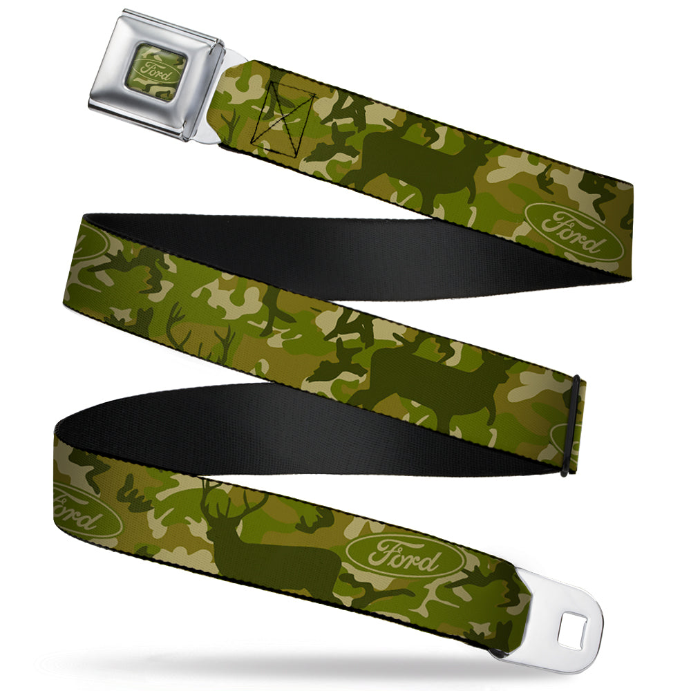 Ford Oval Deer Hunter Camo Seatbelt Belt