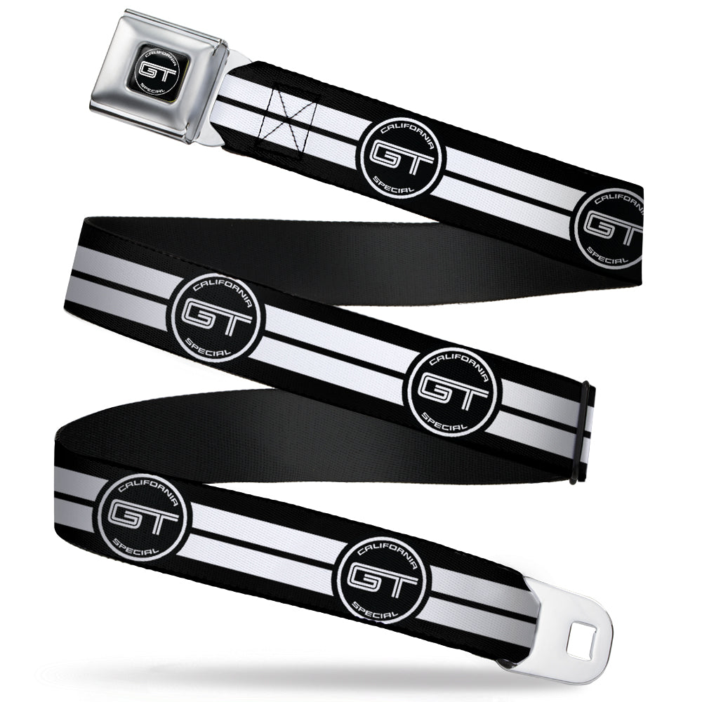 Ford GT California Special Emblem Black with White Stripes Seatbelt Belt