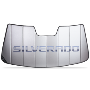 2014-2018 Chevrolet Truck Silverado Script Sunshade | With Lane Departure Mirror