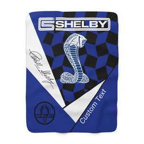 shelby-retro-checkered-pattern-blue-sherpa-fleece-blanket-corvette-store-online