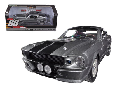 1967-ford-mustang-custom-eleanor-gray-metallic-with-black-stripes-gone-in-60-seconds-2000-movie-1-18-diecast-model-car-by-greenlight