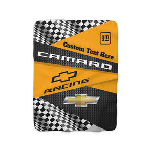 Personalized-Camaro-Checkered-Flag-Racing-Decorative-Sherpa-Blanket,-Perfect-for-Chilly-Days.-camaro-store-online