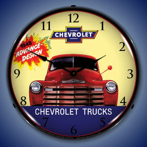 lighted-1948-chevrolet-truck-clock-profile