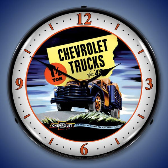 1949 Chevrolet Truck Lighted Clock