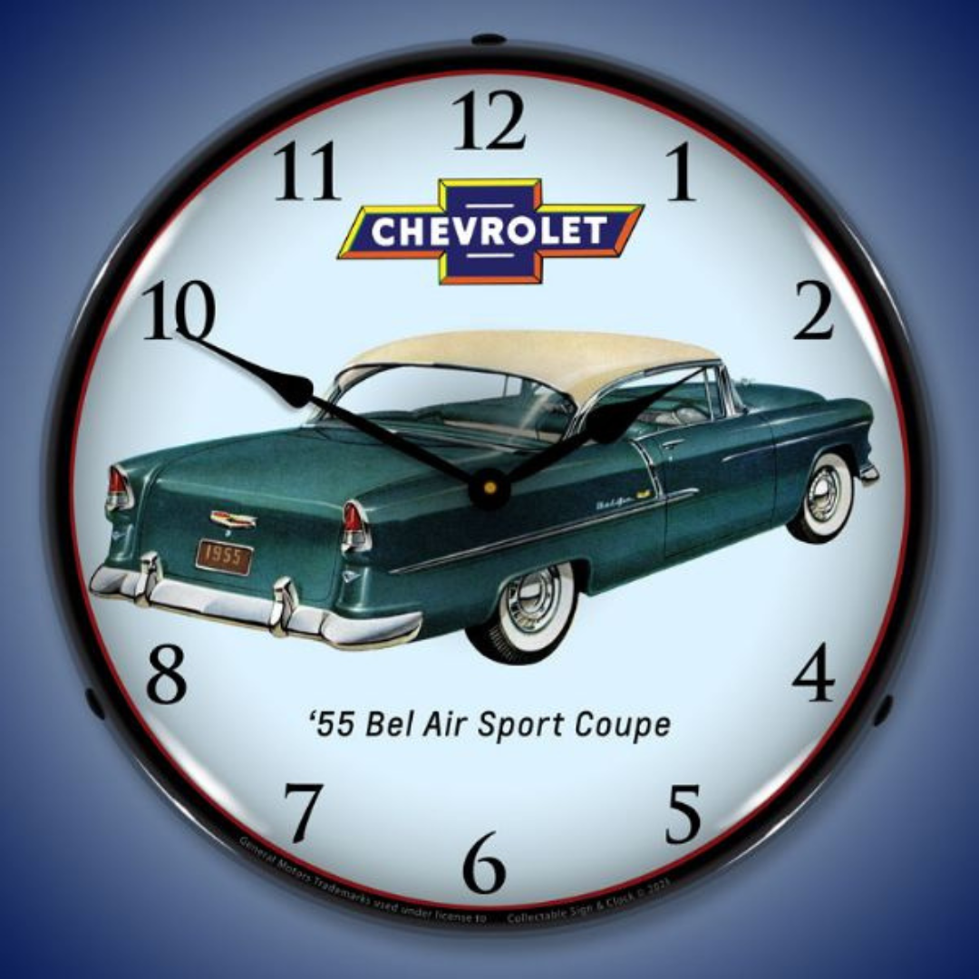 1955-chevrolet-bel-air-sport-coupe-lighted-wall-clock