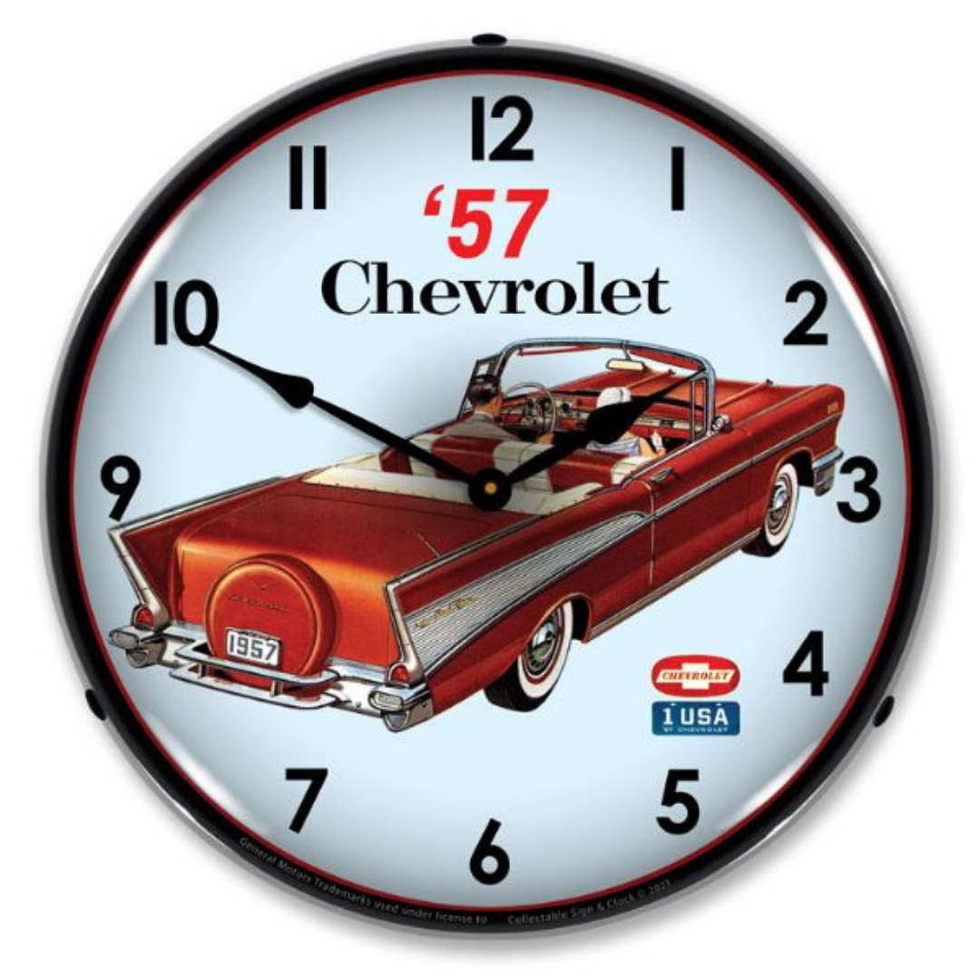 1957-chevrolet-bel-air-convertible-lighted-clock