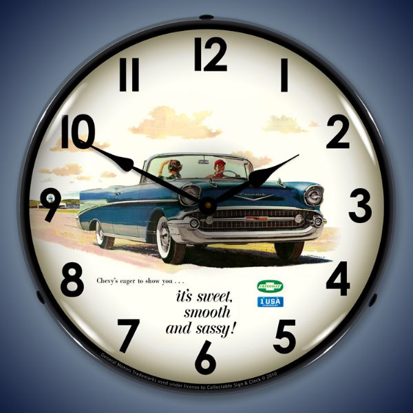 1957-bel-air-convertible-lighted-clock