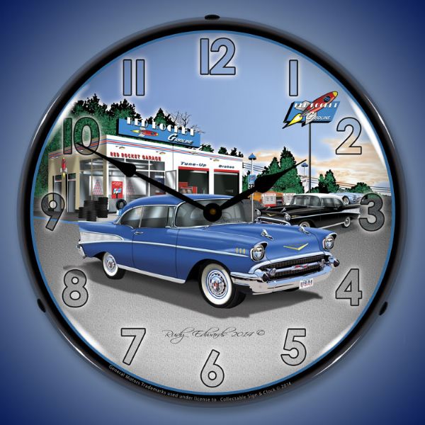 1957-bel-air-rocket-gas-lighted-clock