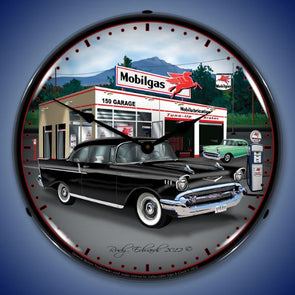 1957-chevy-mobilgas-lighted-clock