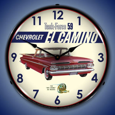 1959-el-camino-lighted-clock