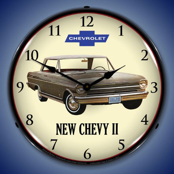 1962 Chevy II Nova Lighted Clock