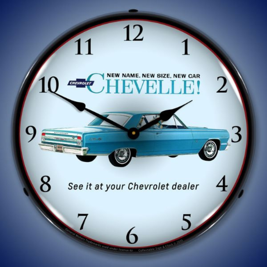 1964-chevelle-lighted-wall-clock