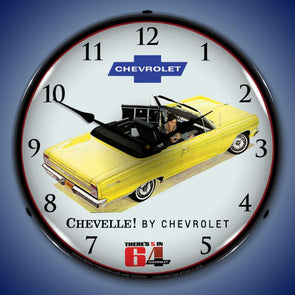 1964 Chevelle Convertible Lighted Clock