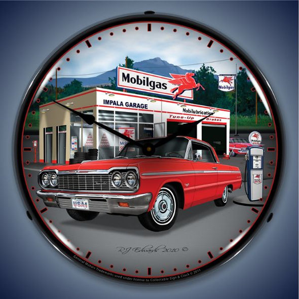 1964-impala-garage-lighted-clock