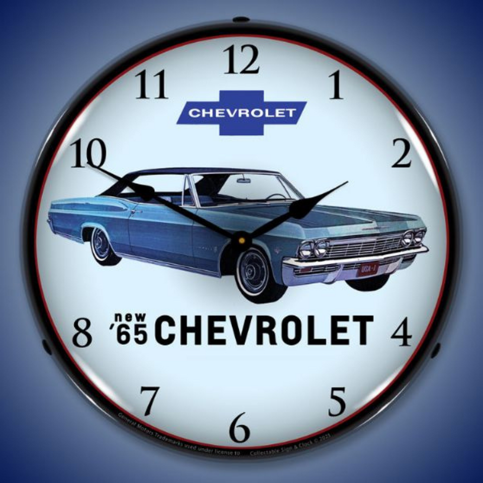 1965 Chevrolet Impala Lighted Wall Clock | Classic Auto Store Online