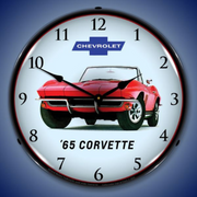 1965-corvette-convertible-lighted-wall-clock