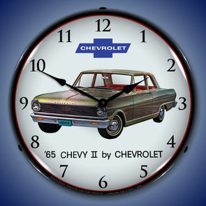 1965 Chevy II Nova Lighted Clock
