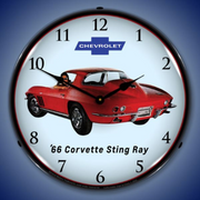 1966-c2-corvette-sting-ray-lighted-wall-clock