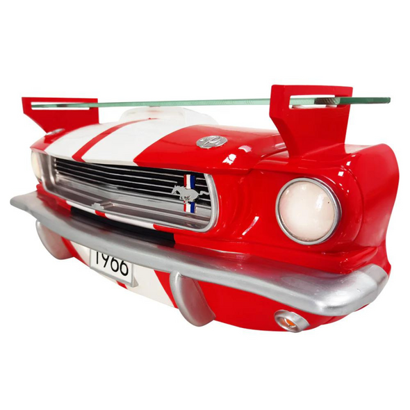 1966 Shelby Mustang GT350 Floating Wall Shelf - Red