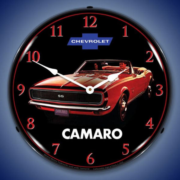 1967-chevy-camaro-convertible-lighted-clock