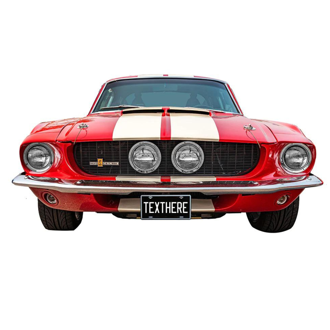 1967-shelby-mustang-gt500-fastback-front-bumper-metal-sign-personalized-license-plate