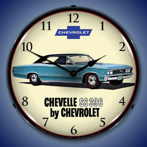 1967 Chevelle SS 396 Lighted Clock