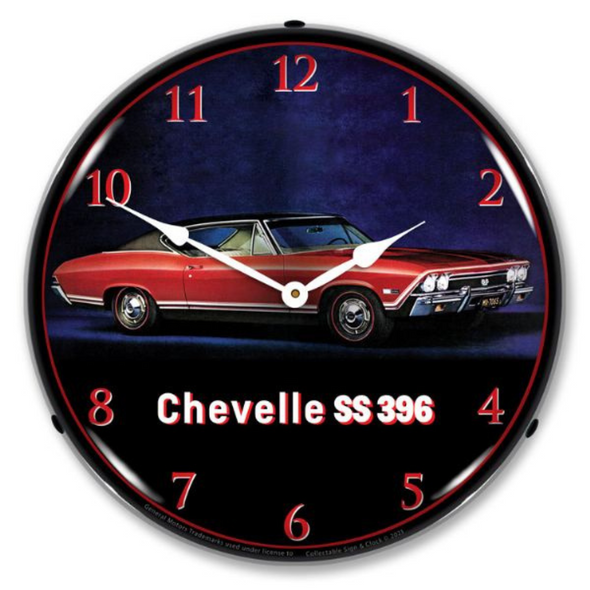 1968 Chevelle SS 396 Lighted Clock