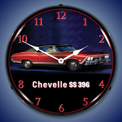 1968-chevelle-ss-396-lighted-clock