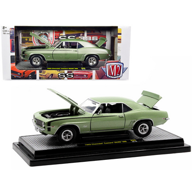 1969 Camaro SS/RS 396 Frost Green Metallic Limited Edition 1/24 Diecast Model Car by M2 Machines