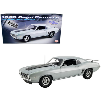 1969-chevrolet-copo-camaro-cortez-silver-metallic-limited-edition-1-18-diecast-model-car