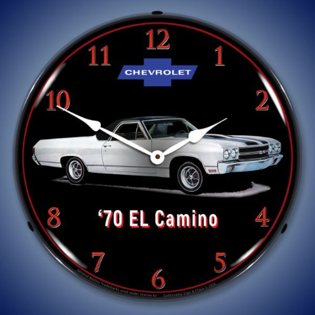 1970-el-camino-ss-396-lighted-clock