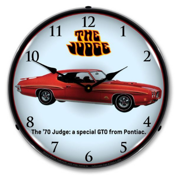 1970 Pontiac GTO Judge Lighted Wall Clock