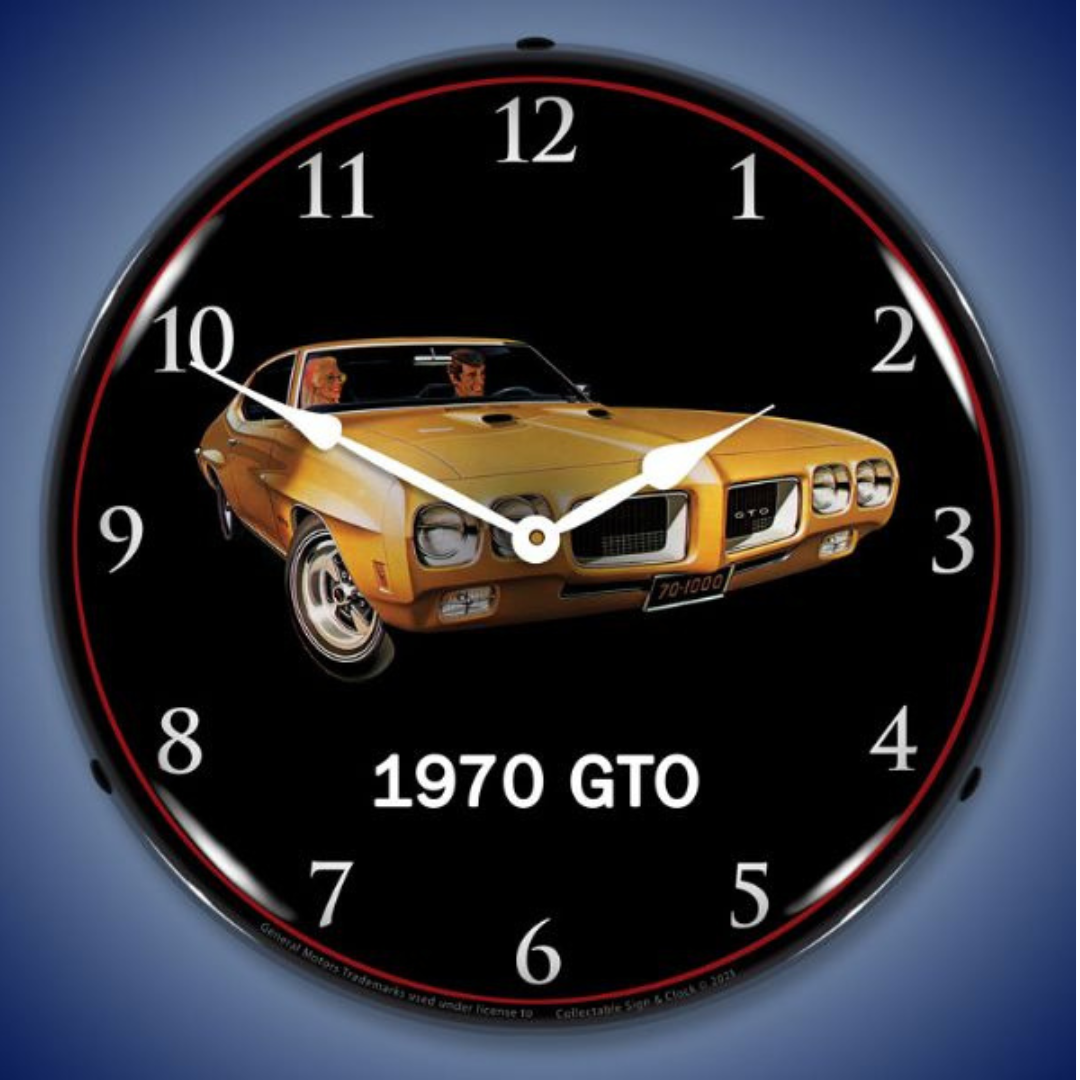 1970-pontiac-gto-lighted-clock