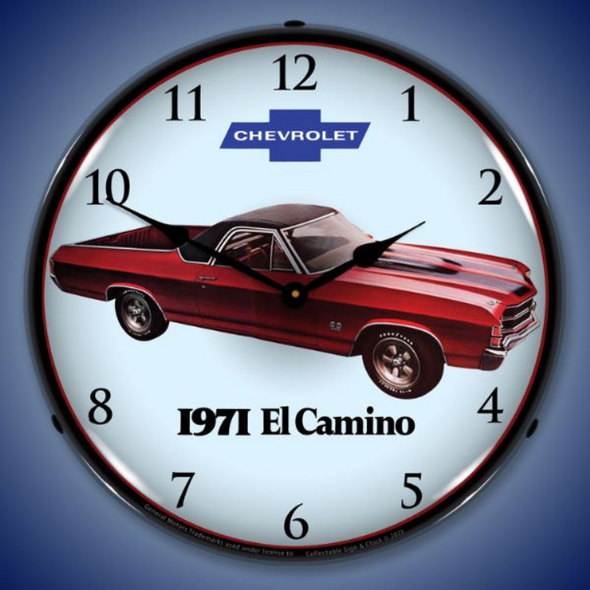 1971-chevrolet-el-camino-lighted-clock