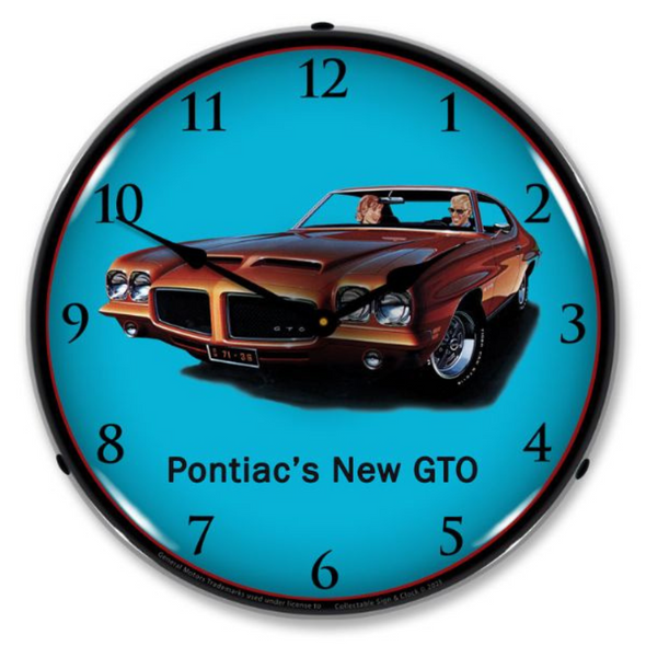 1971 Pontiac's New GTO Lighted Clock