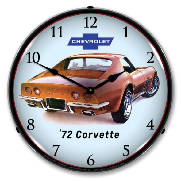 1972-c3-corvette-lighted-wall-clock