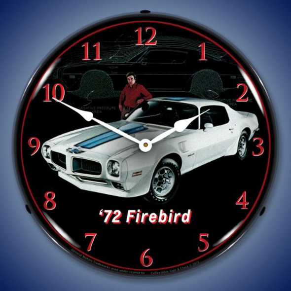 1972 Pontiac Firebird Trans Am Lighted Clock
