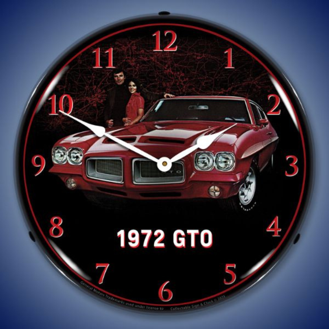 1972-pontiac-gto-lighted-clock